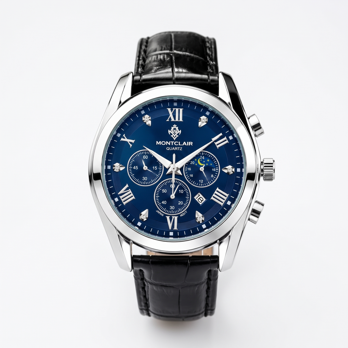 Montclair NOIR Royale Blue Chronograph