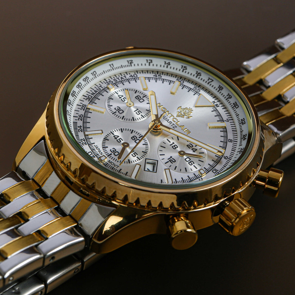 Montclair Elite White Gold Chronograph